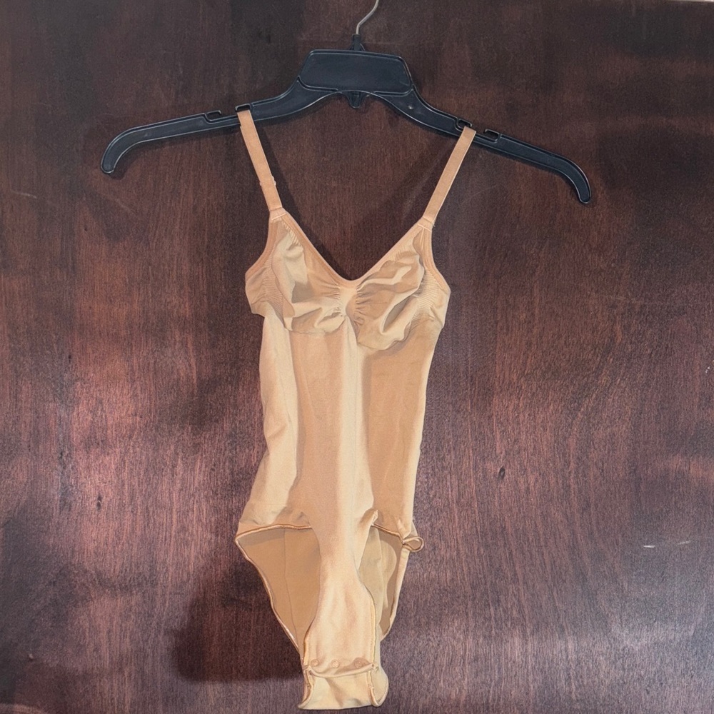 SKIMS Beige Bodysuit with Straps